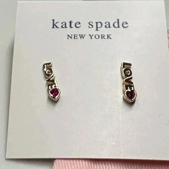2 items Kate Spade Love Earrings and Bracelent NWT - Picture 4 of 5